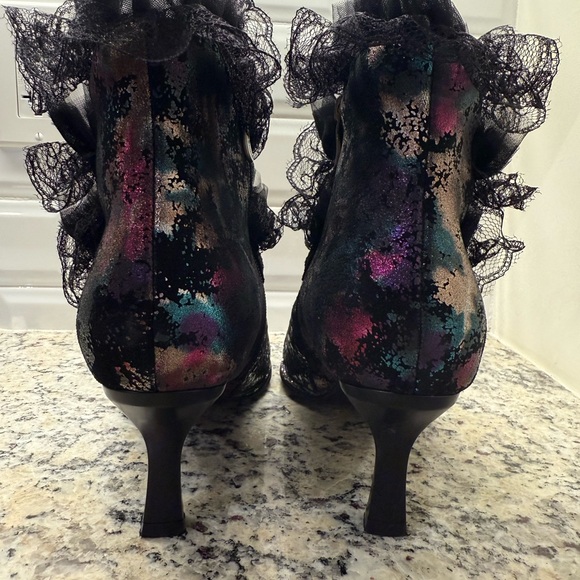 Spring Step Black Heeled Boots size 42 EU 10.5 11 US l’artiste lacenshine - Picture 3 of 9